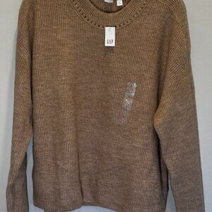 NWT Gap Beige Sweater Women's Size L